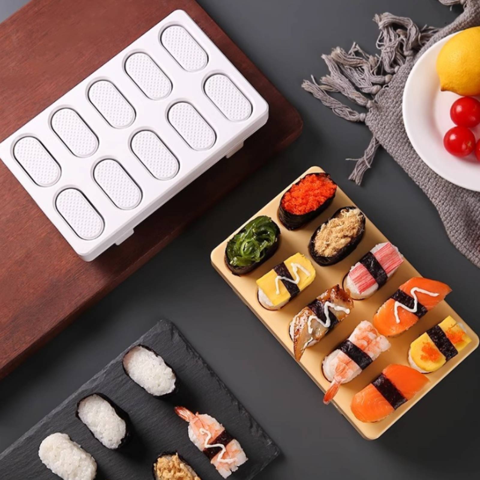 Meal Prep Onigiri - Sushi Maker with Spoon Rectangular Sushi