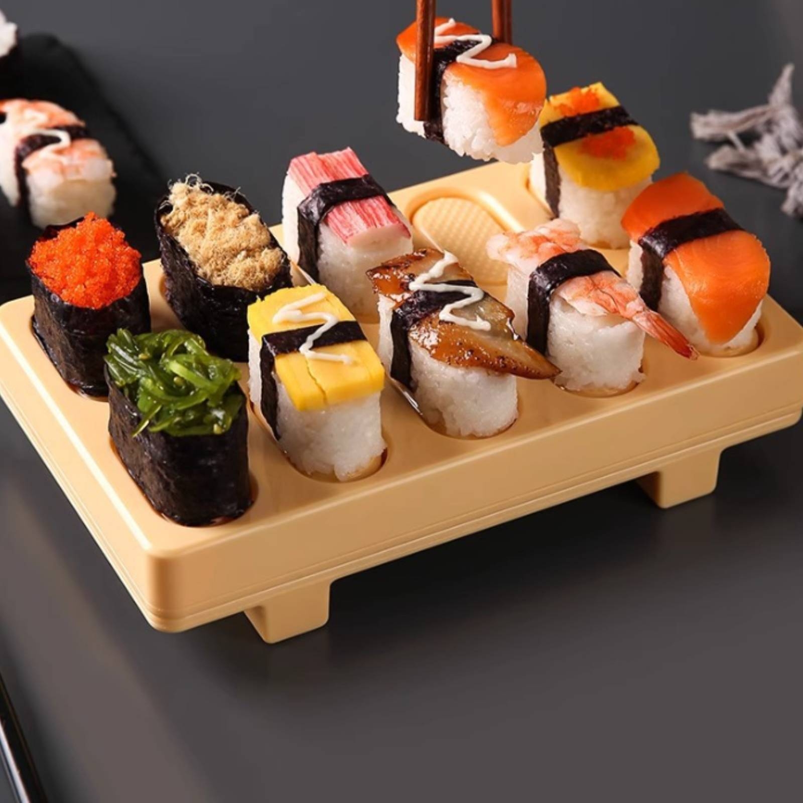 Meal Prep Onigiri - Sushi Maker with Spoon Rectangular Sushi