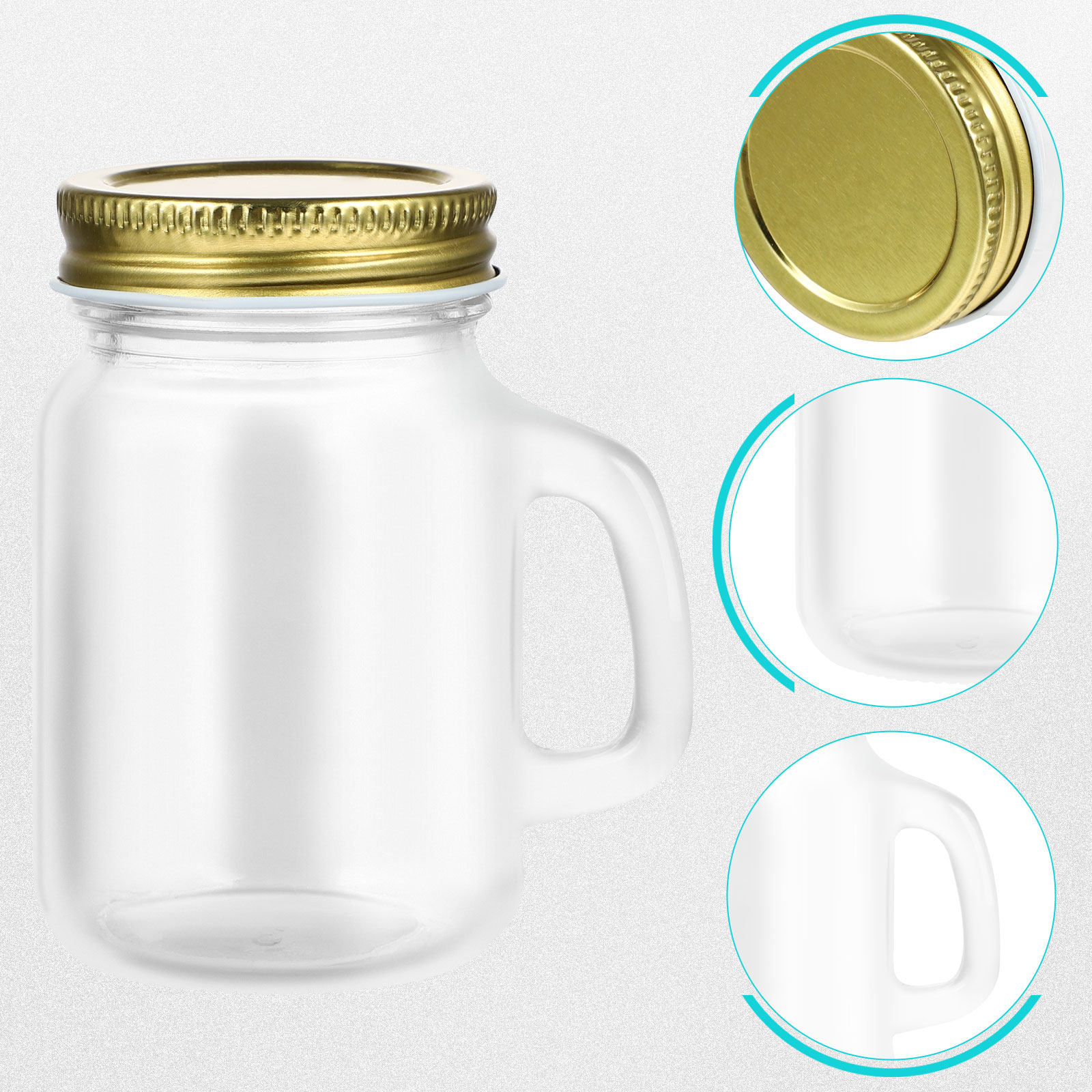 6Pcs Airtight Glass Mason Jars - Meal Prep For A Day avis et prix