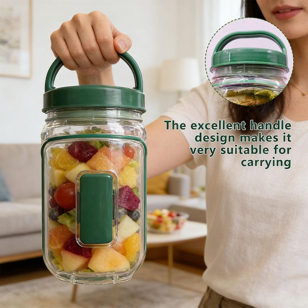 Portable Salad Container Jar w - Meal Prep Jar avis et prix