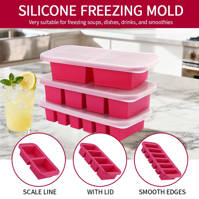 2 Or 3-Piece Silicone Freezer  - Meal Prep Menu avis et prix