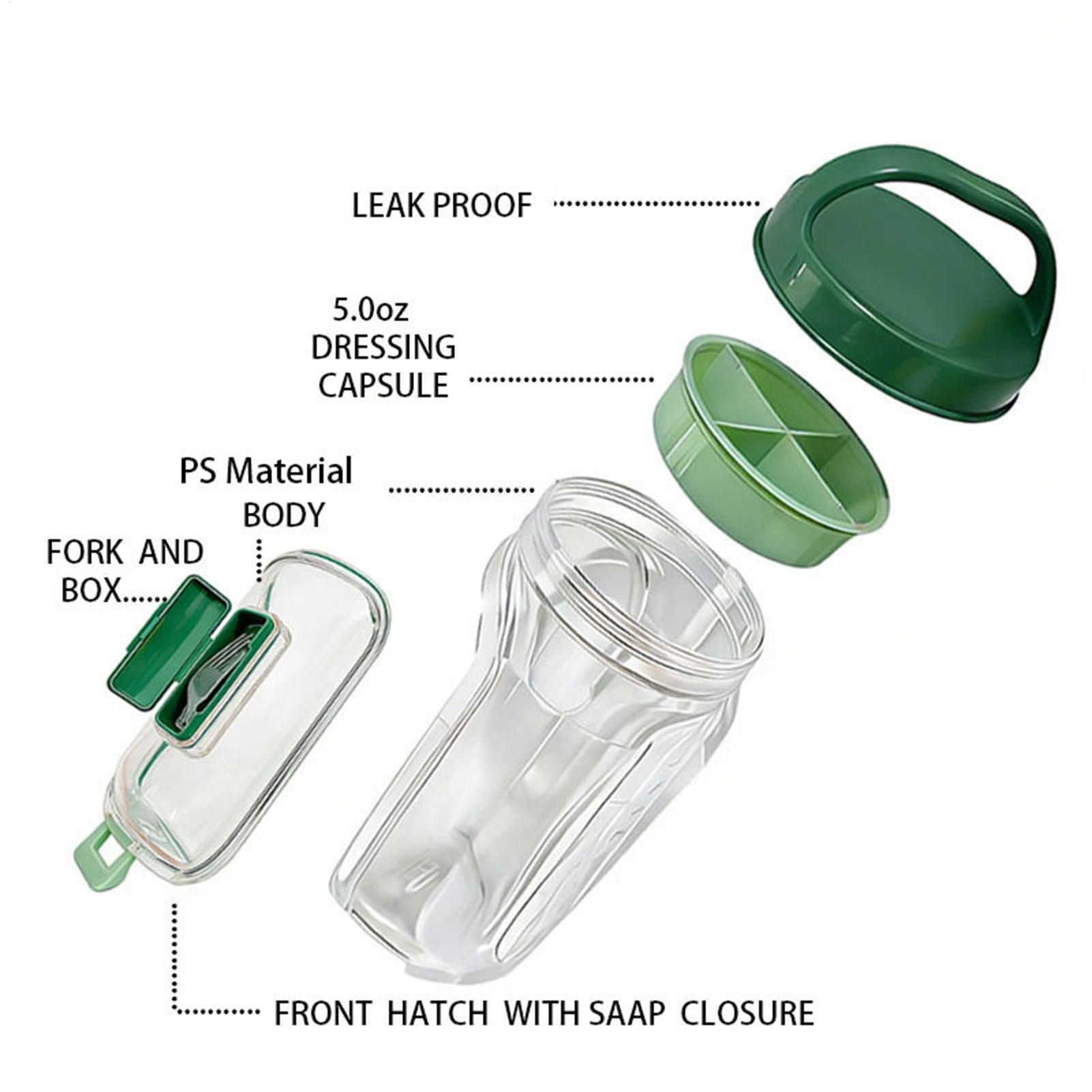 Side-Opening Salad Jar 1000ml  - Meal Prep Gym Food avis et prix
