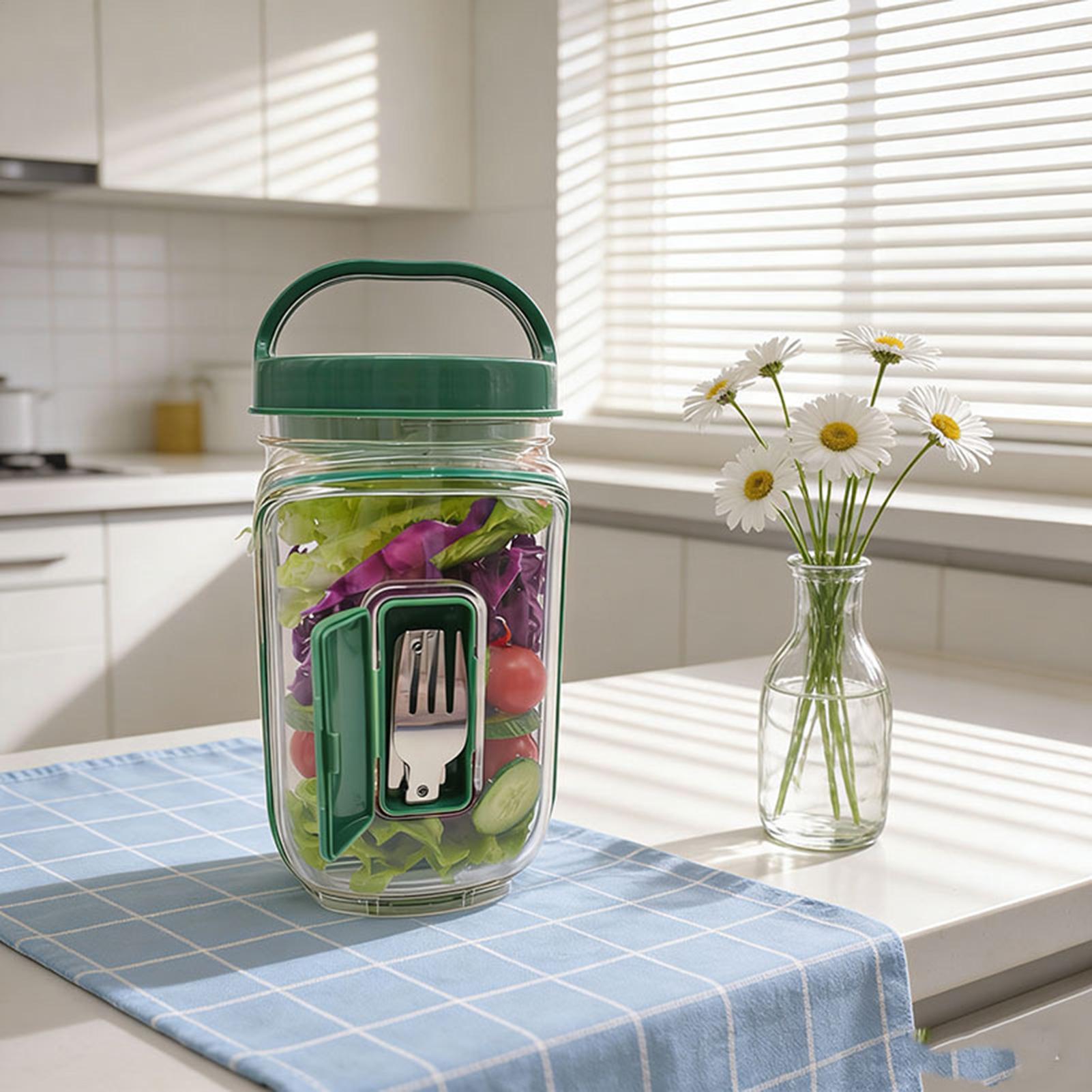 Side-Opening Salad Jar 1000ml  - Meal Prep Gym Food avis et prix