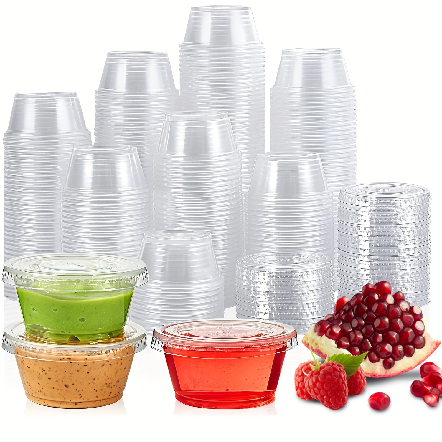 50/100pcs Disposable Sauce Sea - Meal Prep Jar avis et prix