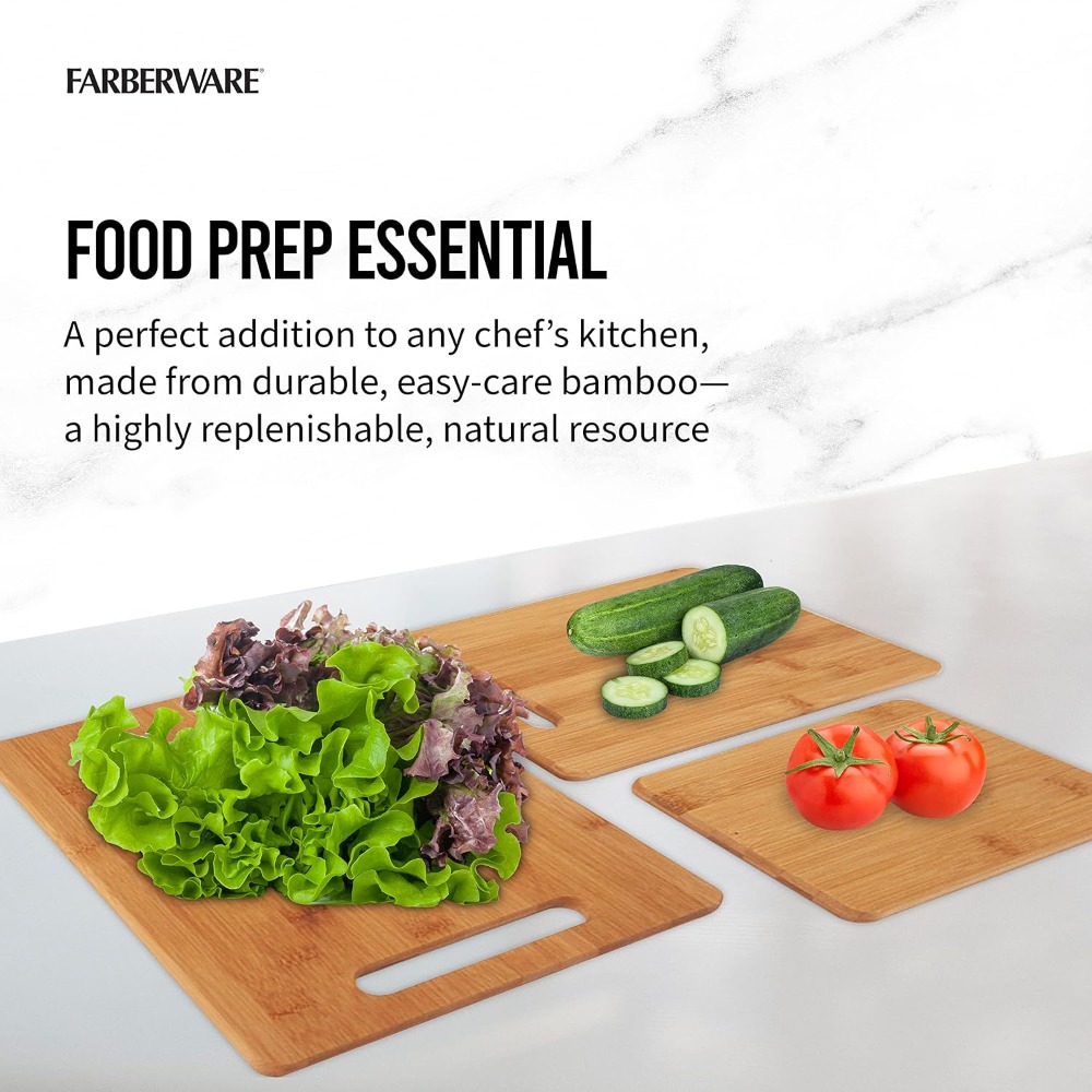 3-Piece Wooden Cutting Board S - Meal Prep Menu avis et prix