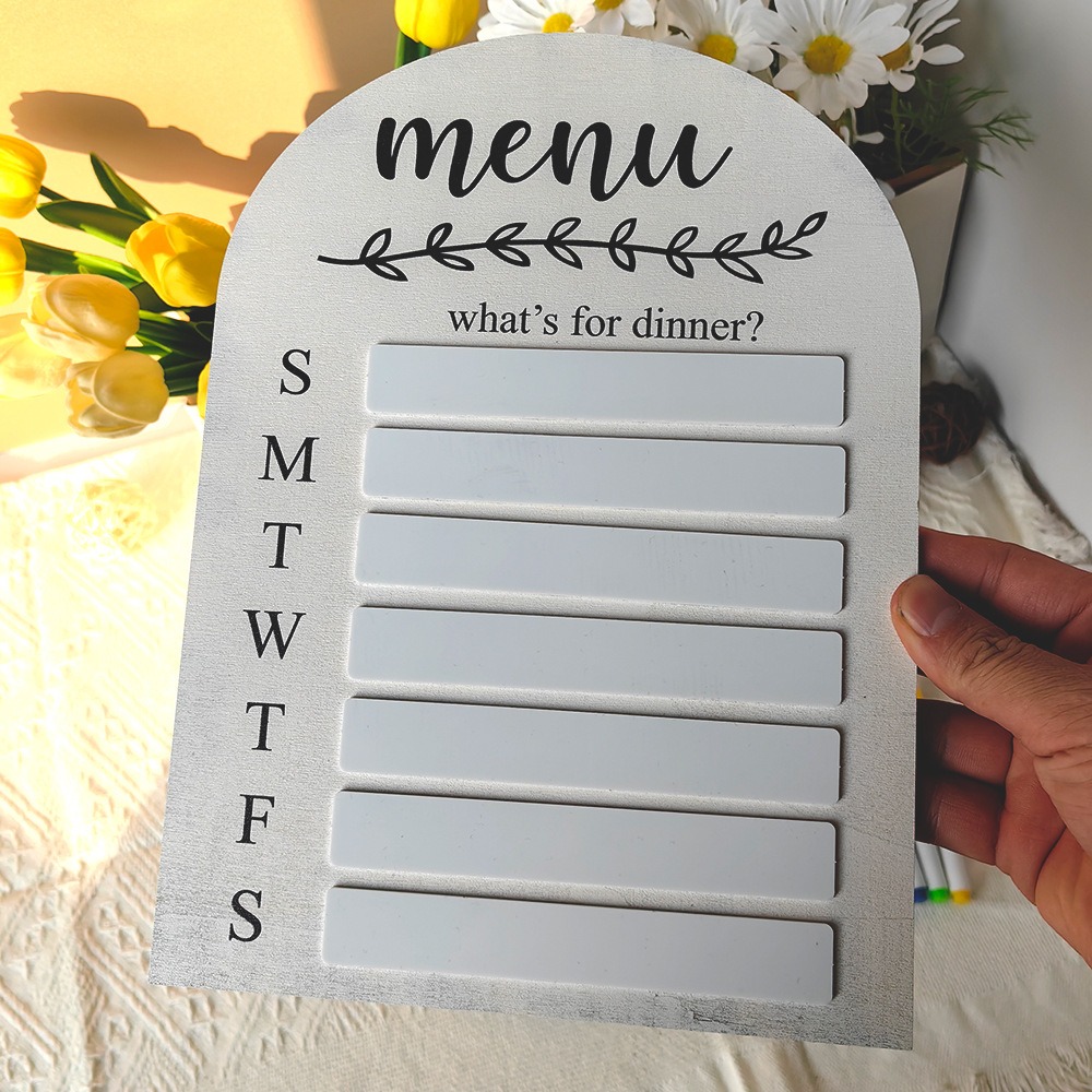 Practical Magnetic Fridge Meal - Meal Prep Menu avis et prix