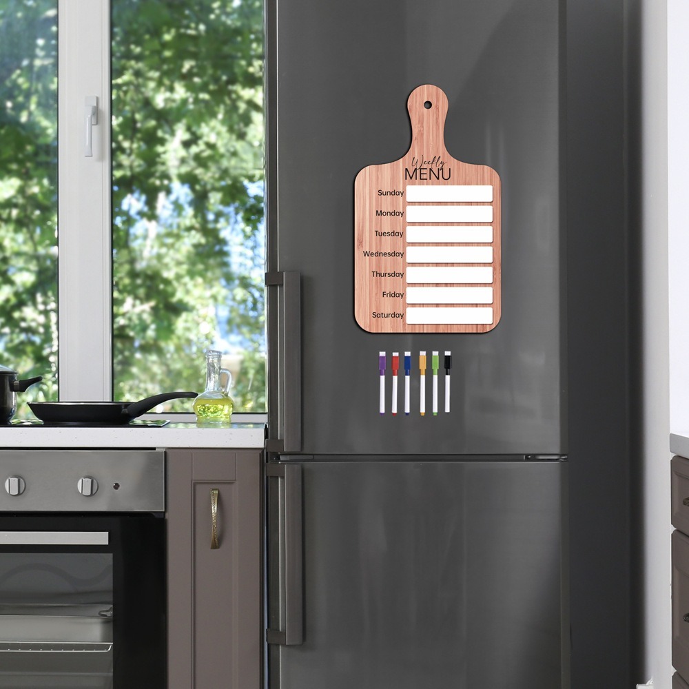 Practical Magnetic Fridge Meal - Meal Prep Menu avis et prix