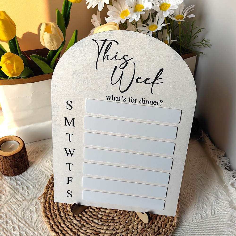 Practical Magnetic Fridge Meal - Meal Prep Menu avis et prix