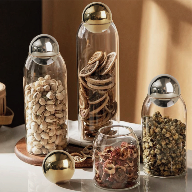 Golden Cork Cover Glass Storag - Meal Prep Jar avis et prix