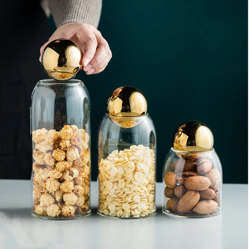 Golden Cork Cover Glass Storag - Meal Prep Jar avis et prix