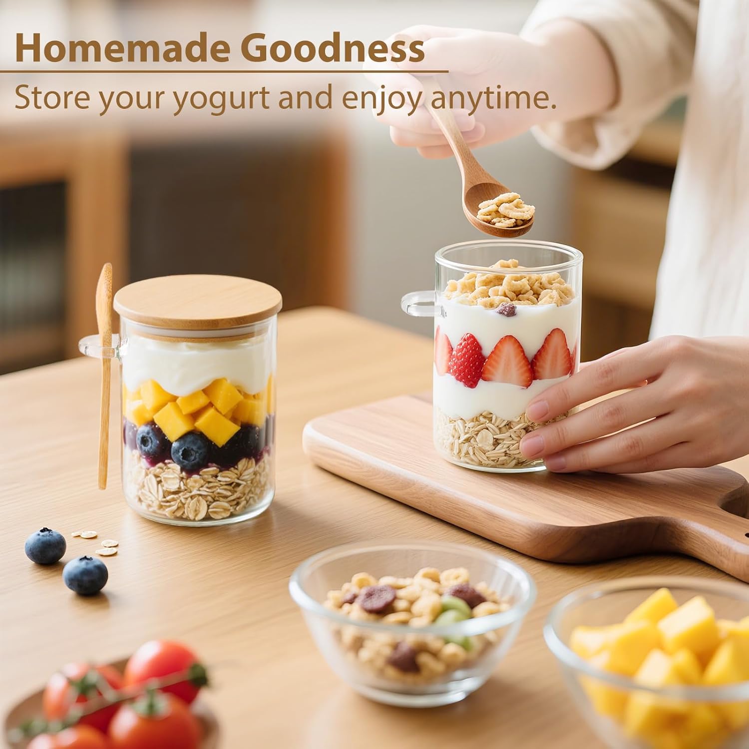 6 Pack Overnight Oats Containe - Meal Prep Jar avis et prix