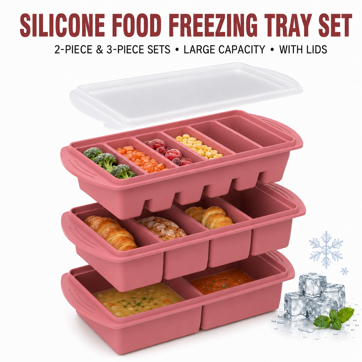 2/3 PACK Set Silicone Food Fre - Meal Prep Menu avis et prix