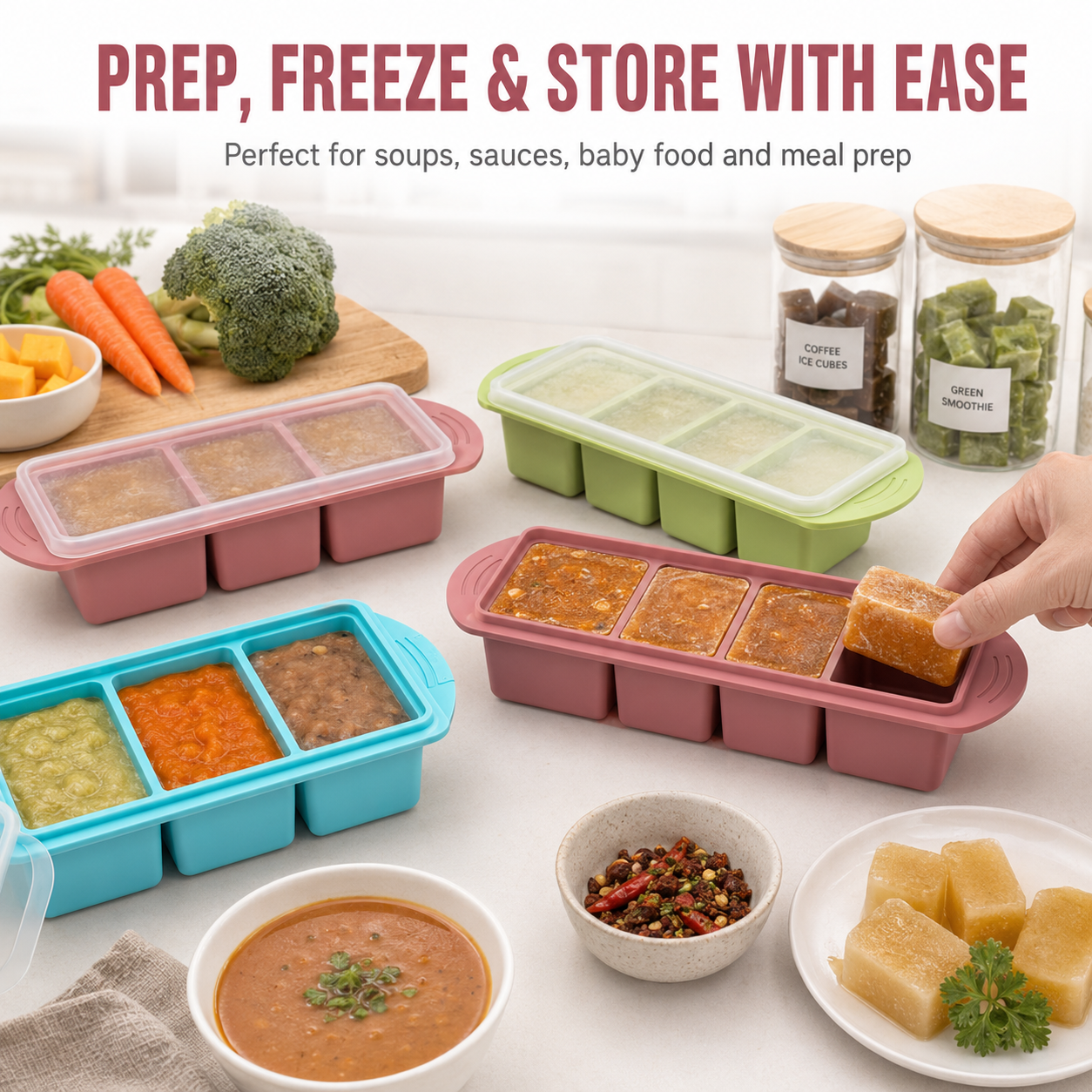 2/3 PACK Set Silicone Food Fre - Meal Prep Menu avis et prix