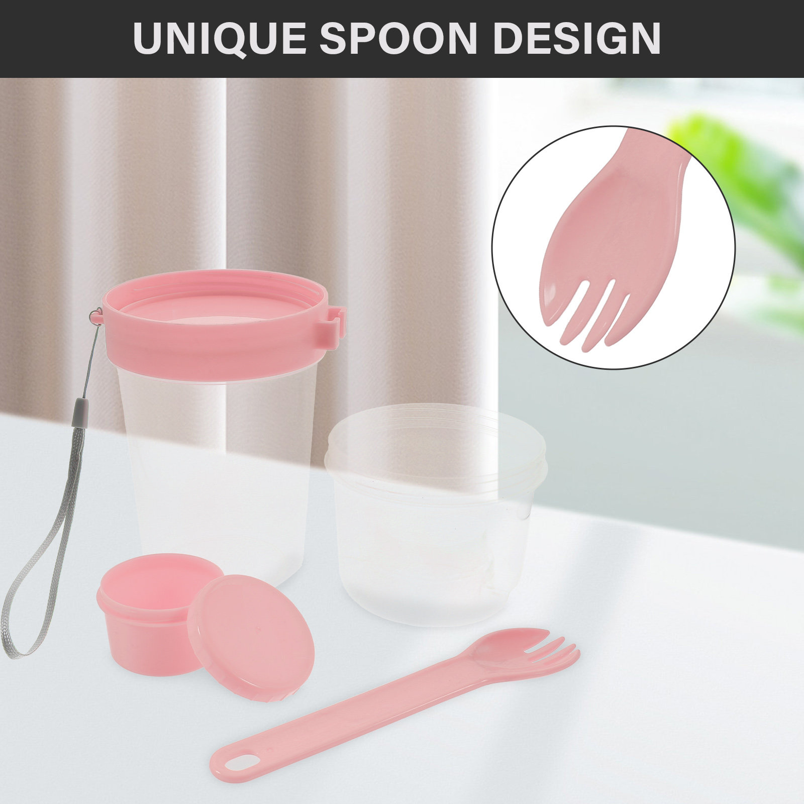 1Set Double-Layer Portable Sal - Meal Prep Jar avis et prix