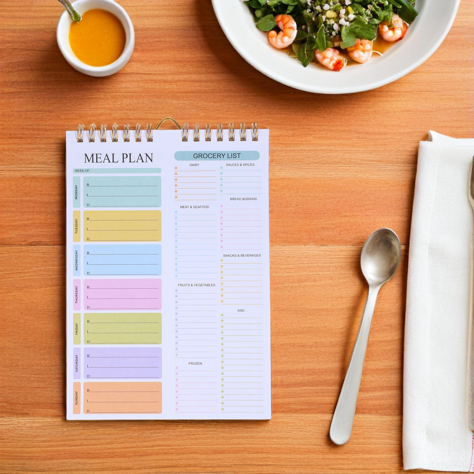 Weekly Meal Planner Notebook S - Meal Prep Menu avis et prix