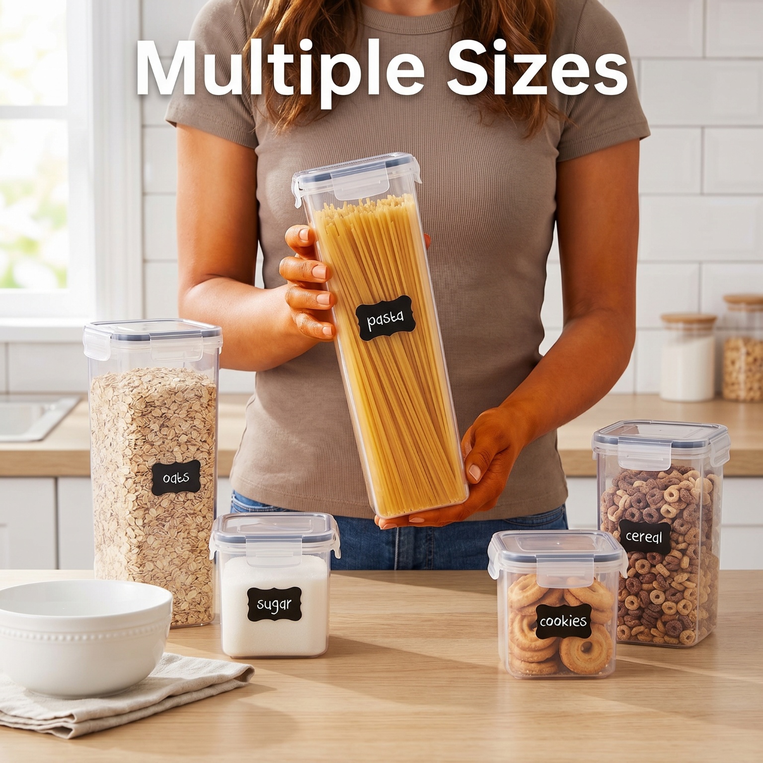 24 Pack Airtight Cereal Storag - Meal Prep Jar avis et prix