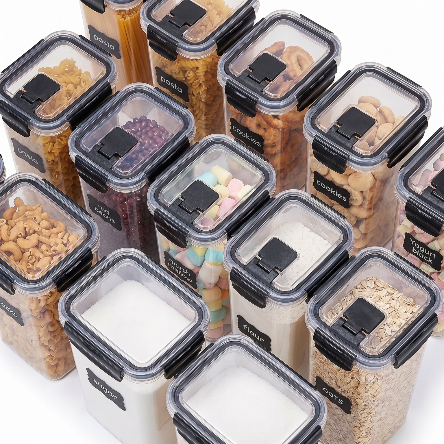 24 Pack Airtight Cereal Storag - Meal Prep Jar avis et prix