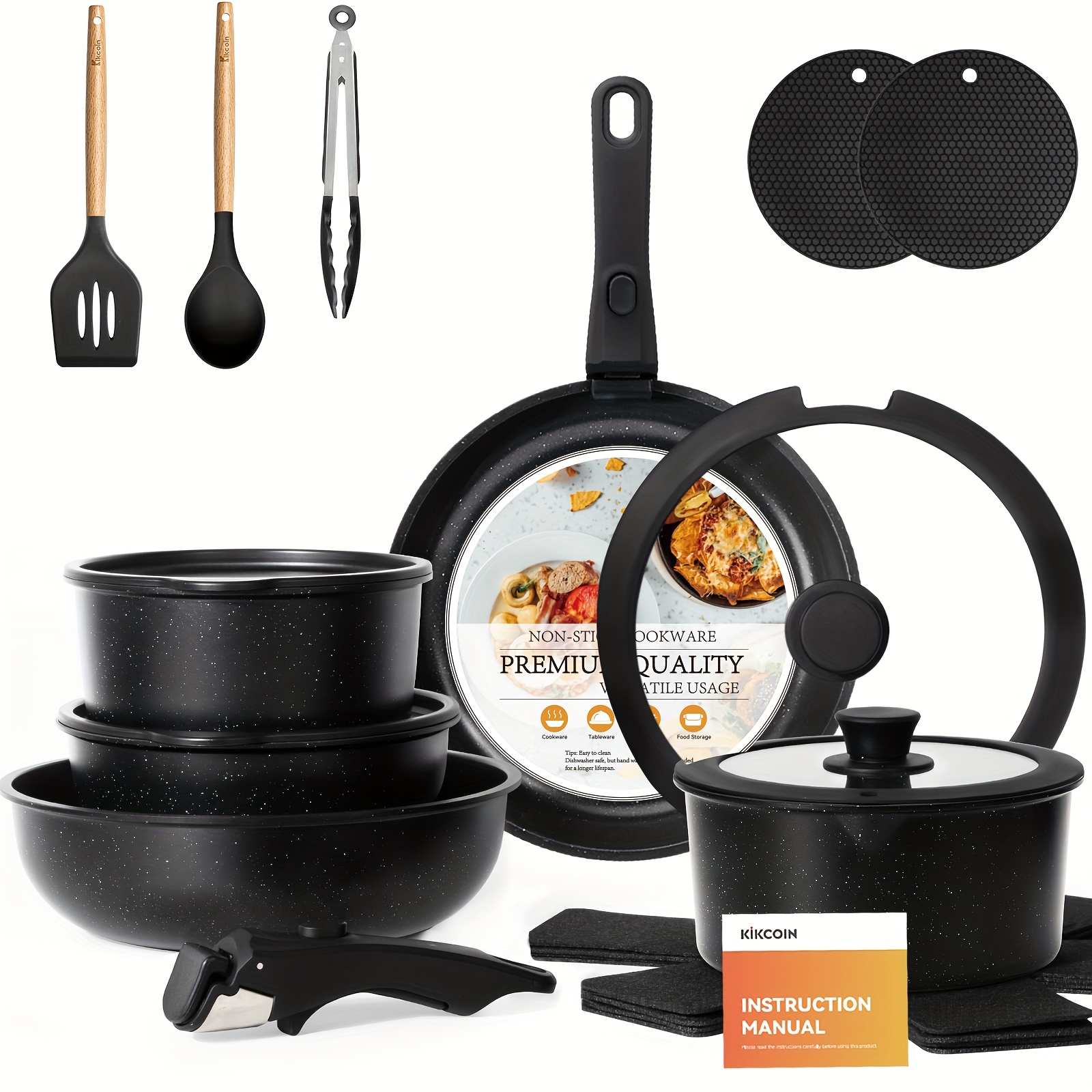 22PCSDeluxe Non-Stick Cookware - Meal Prep For A Day avis et prix