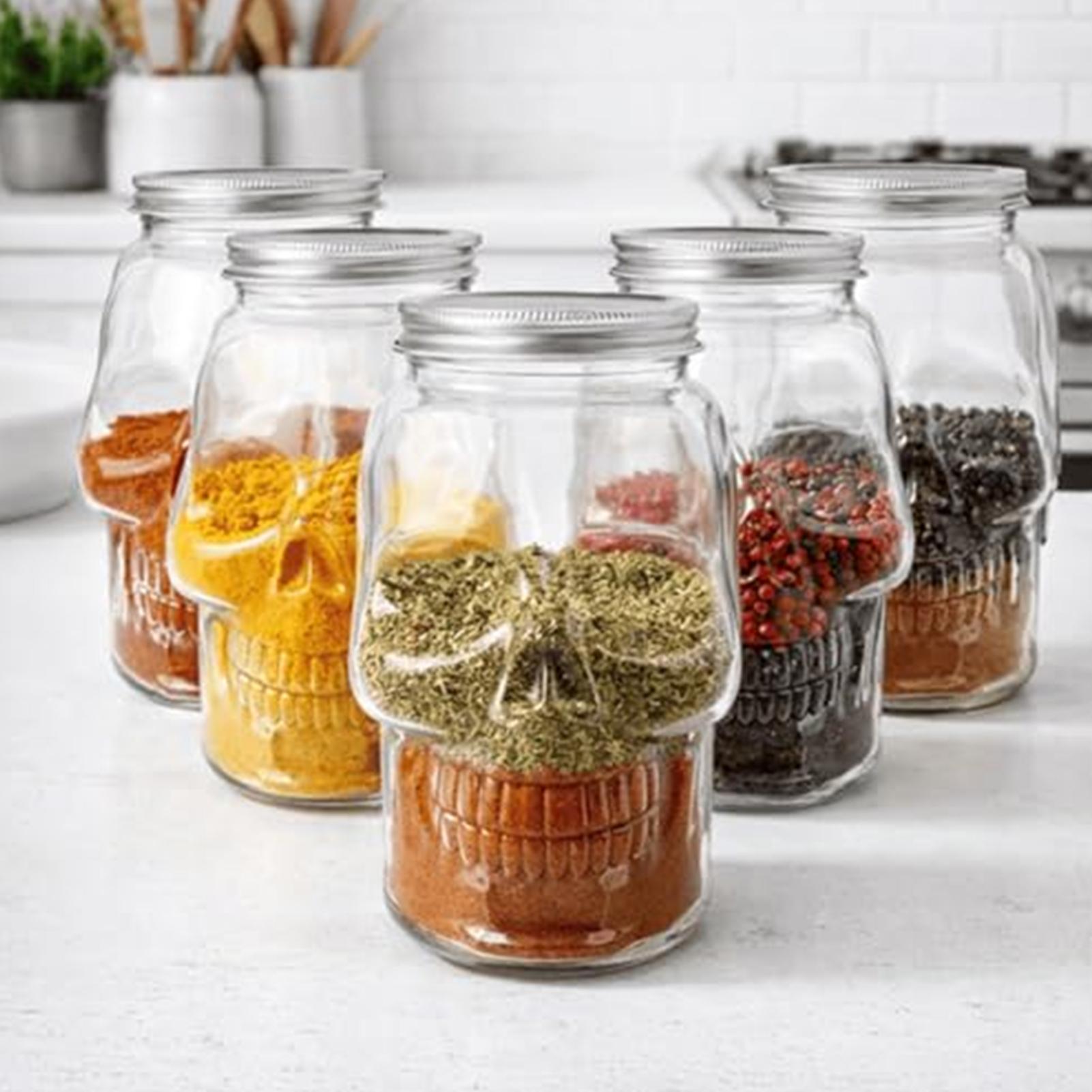 Transparent Skull Jars with Li - Meal Prep For A Day avis et prix
