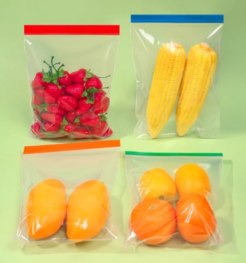 Colorful Clear PE  Zipper Stor - Meal Prep For A Day avis et prix