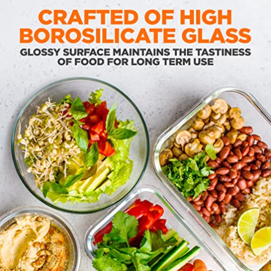 24 Pcs Glass Storage Container - Pro Meal Prep avis et prix