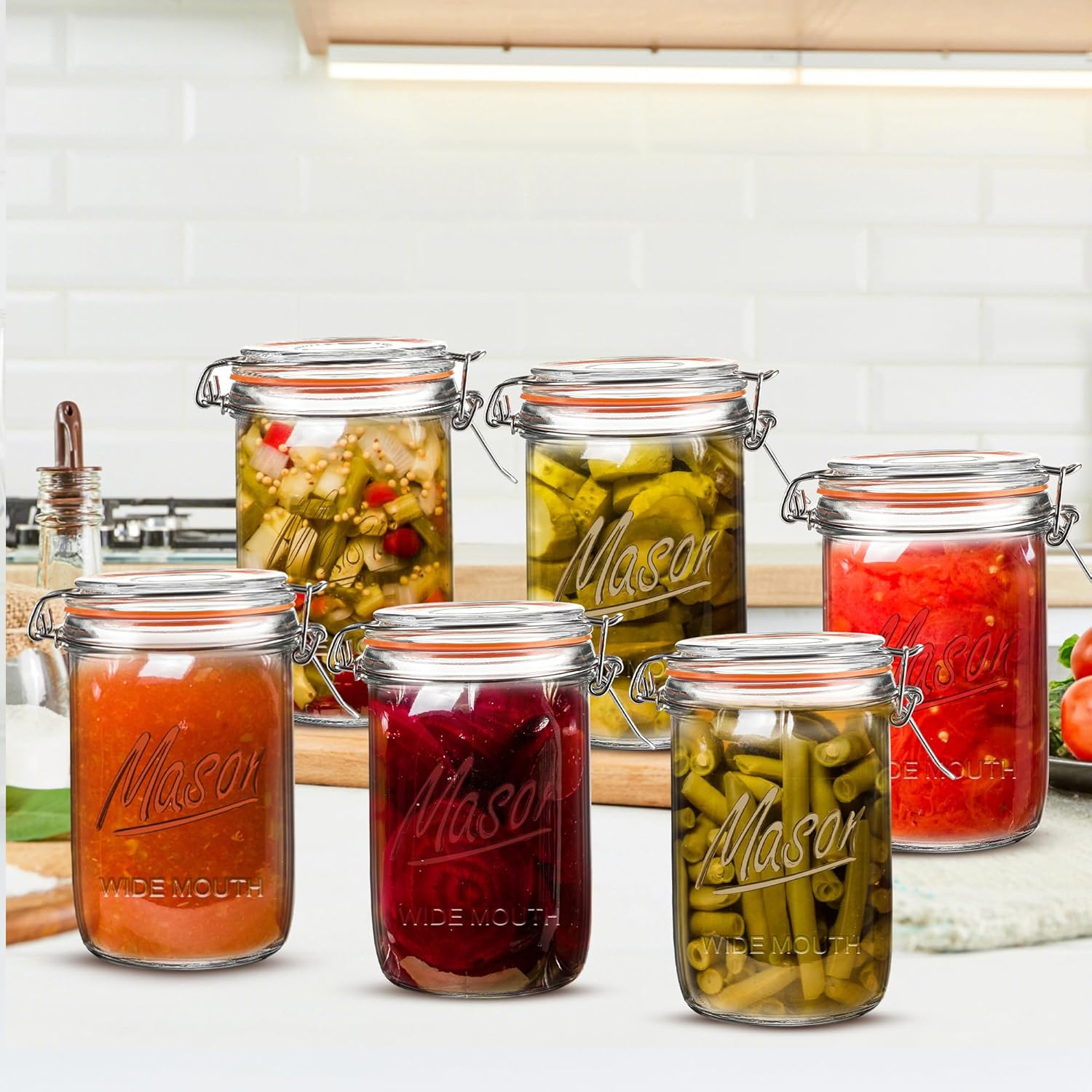 24oz Wide Mouth    Jars – 6 Pa - Meal Prep Jar avis et prix