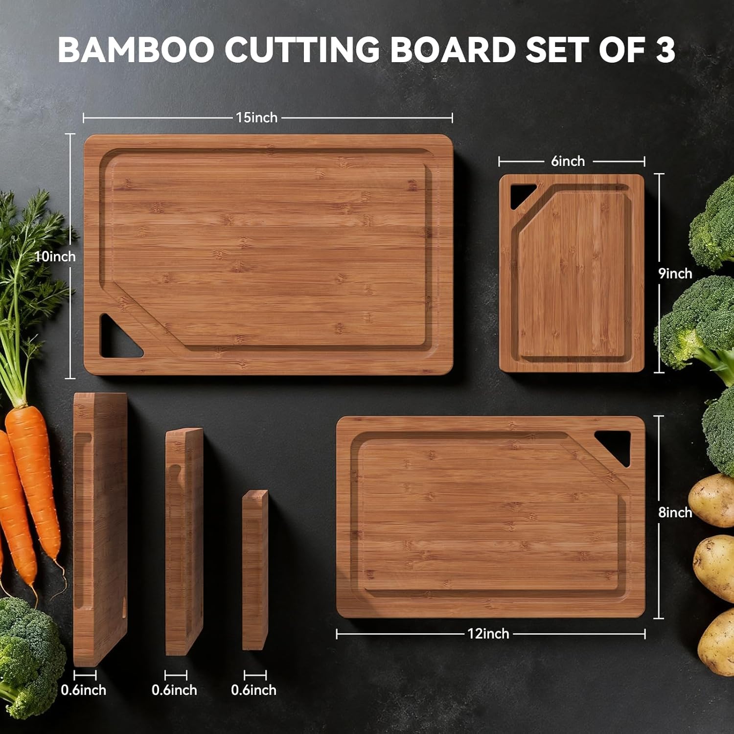 Bamboo Cutting Boards For Kitc - Meal Prep Menu avis et prix