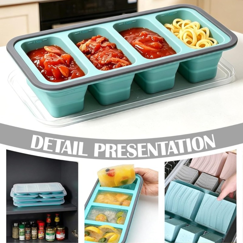 Foldable Silicone Freezer Tray - Meal Prep Menu avis et prix