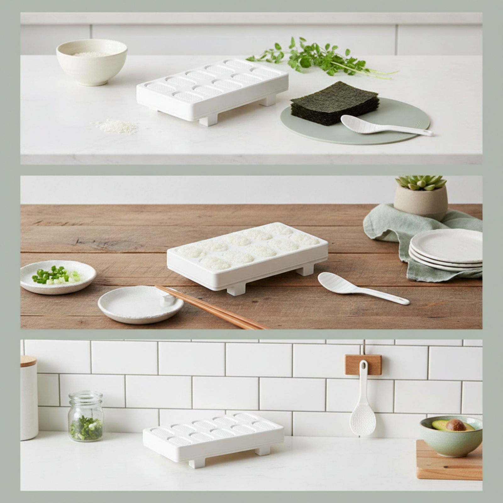 Sushi Maker with Spoon Rectang - Meal Prep Onigiri avis et prix