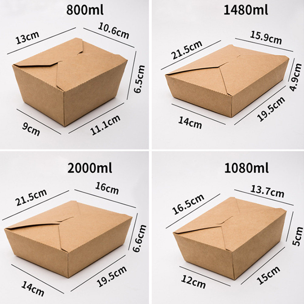 20Pcs Kraft Paper Meal Contain - Meal Prep For A Day avis et prix