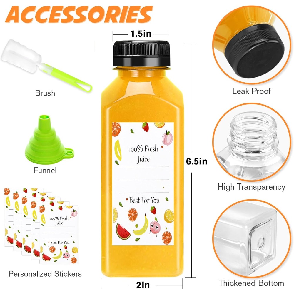 Reusable 12oz Plastic Juice Bo - Meal Prep Juice avis et prix
