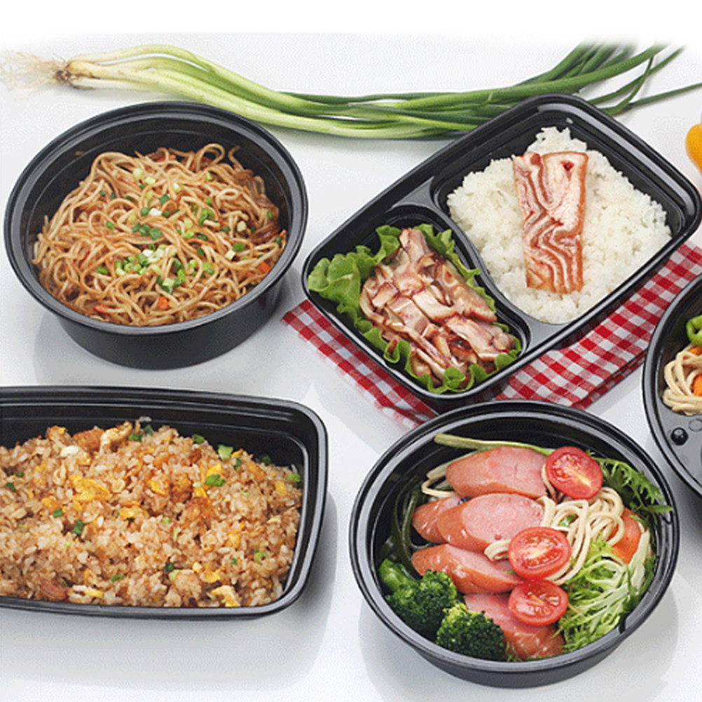 10Pcs Black Round Microwaveabl - Meal Prep For A Day avis et prix