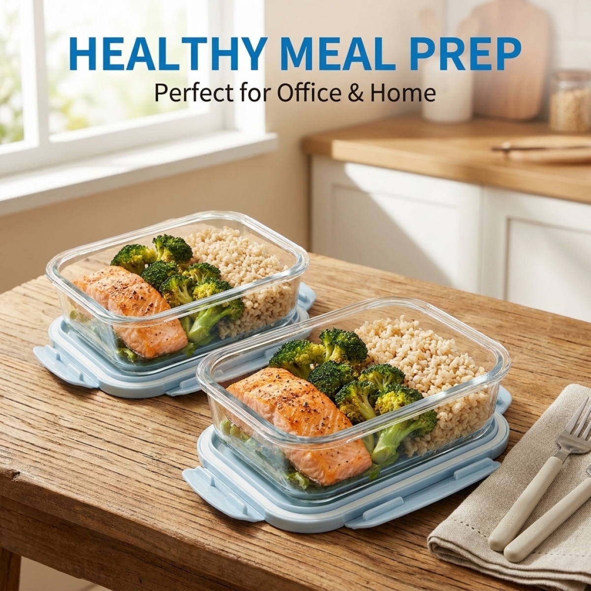 2 Pack Glass Lunch Box Borosil - Meal Prep Gym Food avis et prix