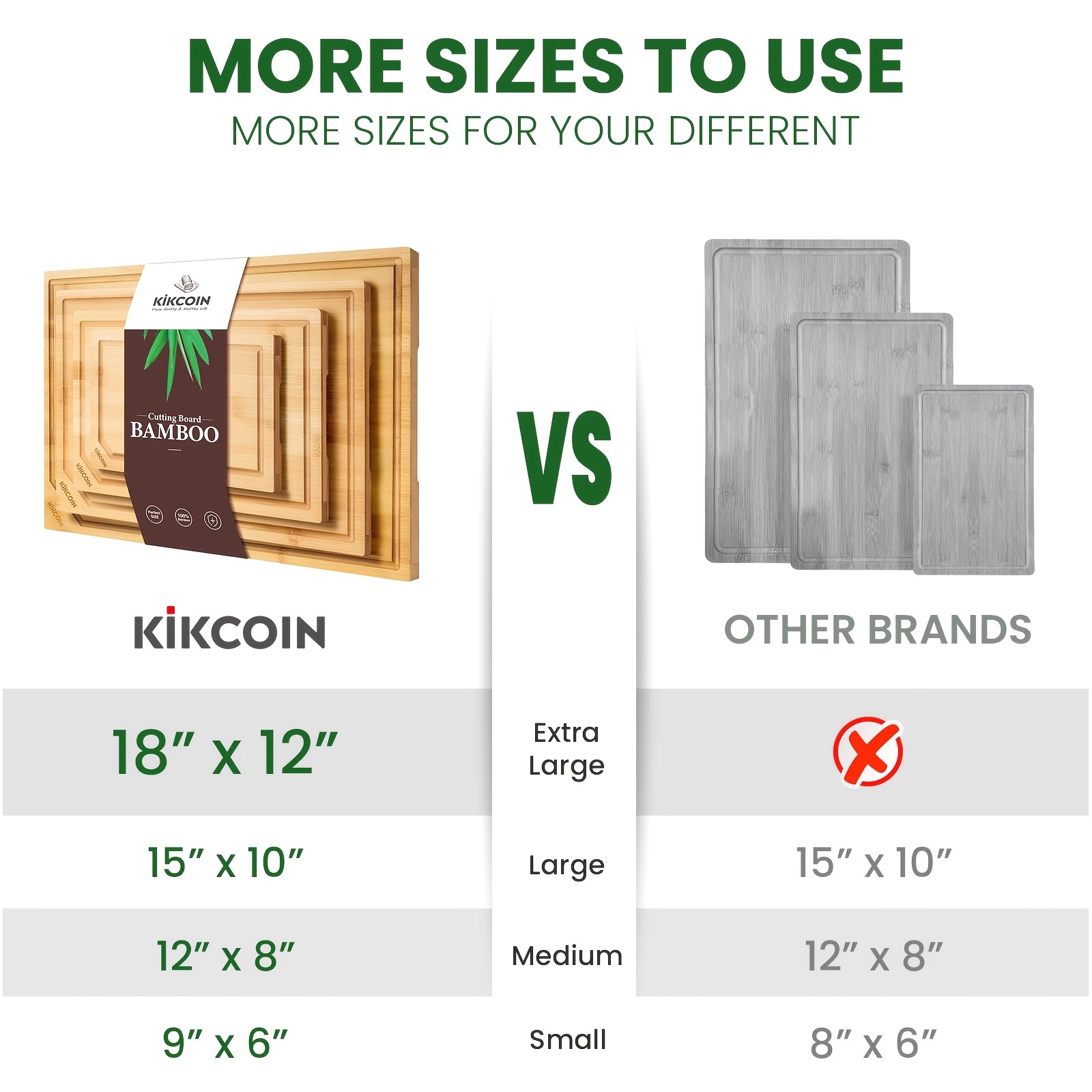4-Piece Extra-Large Bamboo Cut - Meal Prep For A Day avis et prix