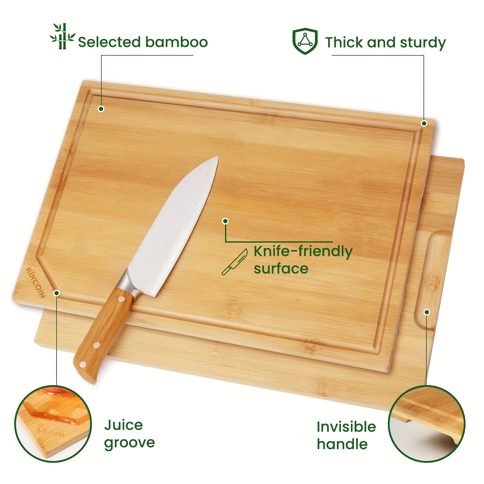 4-Piece Extra-Large Bamboo Cut - Meal Prep For A Day avis et prix