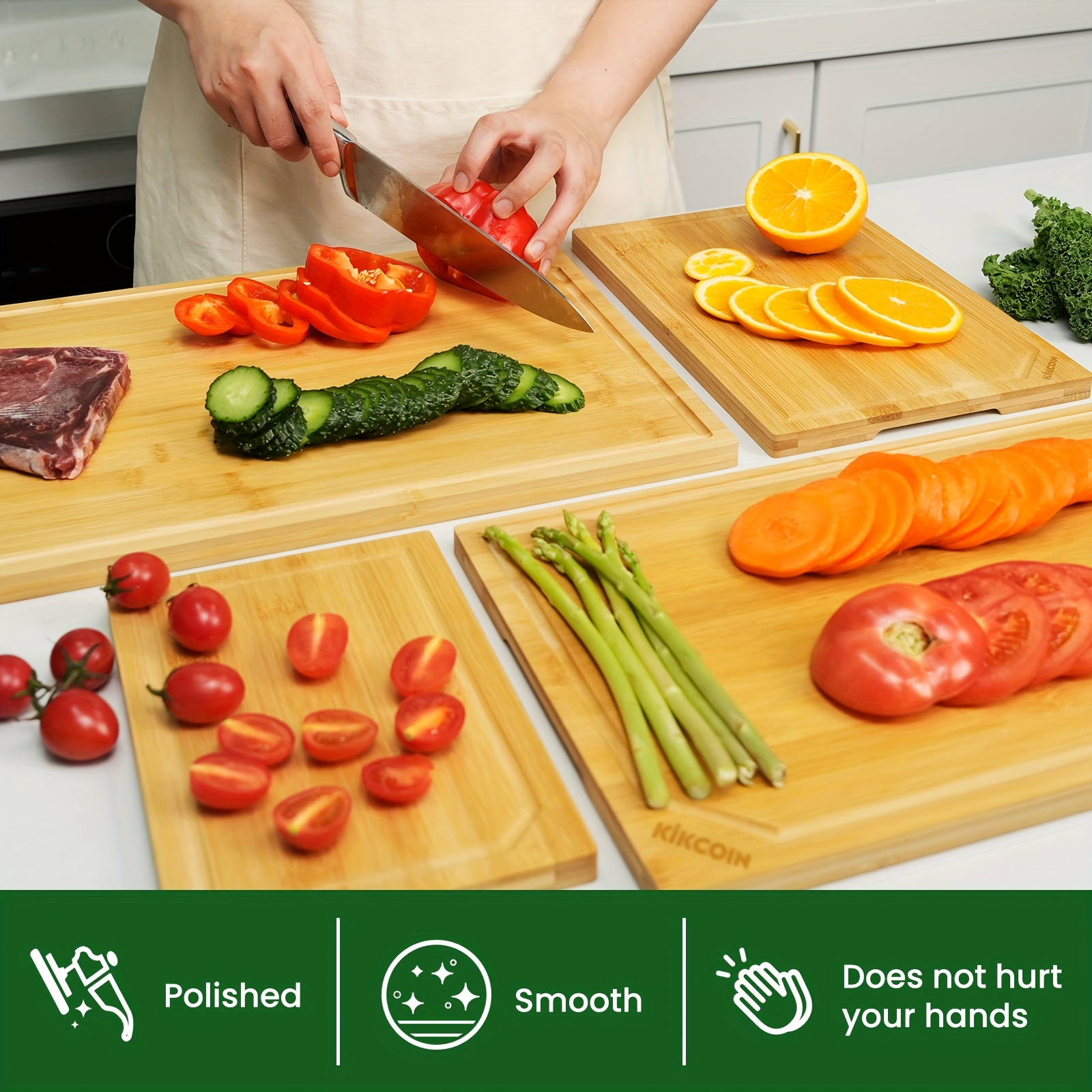 4-Piece Extra-Large Bamboo Cut - Meal Prep For A Day avis et prix