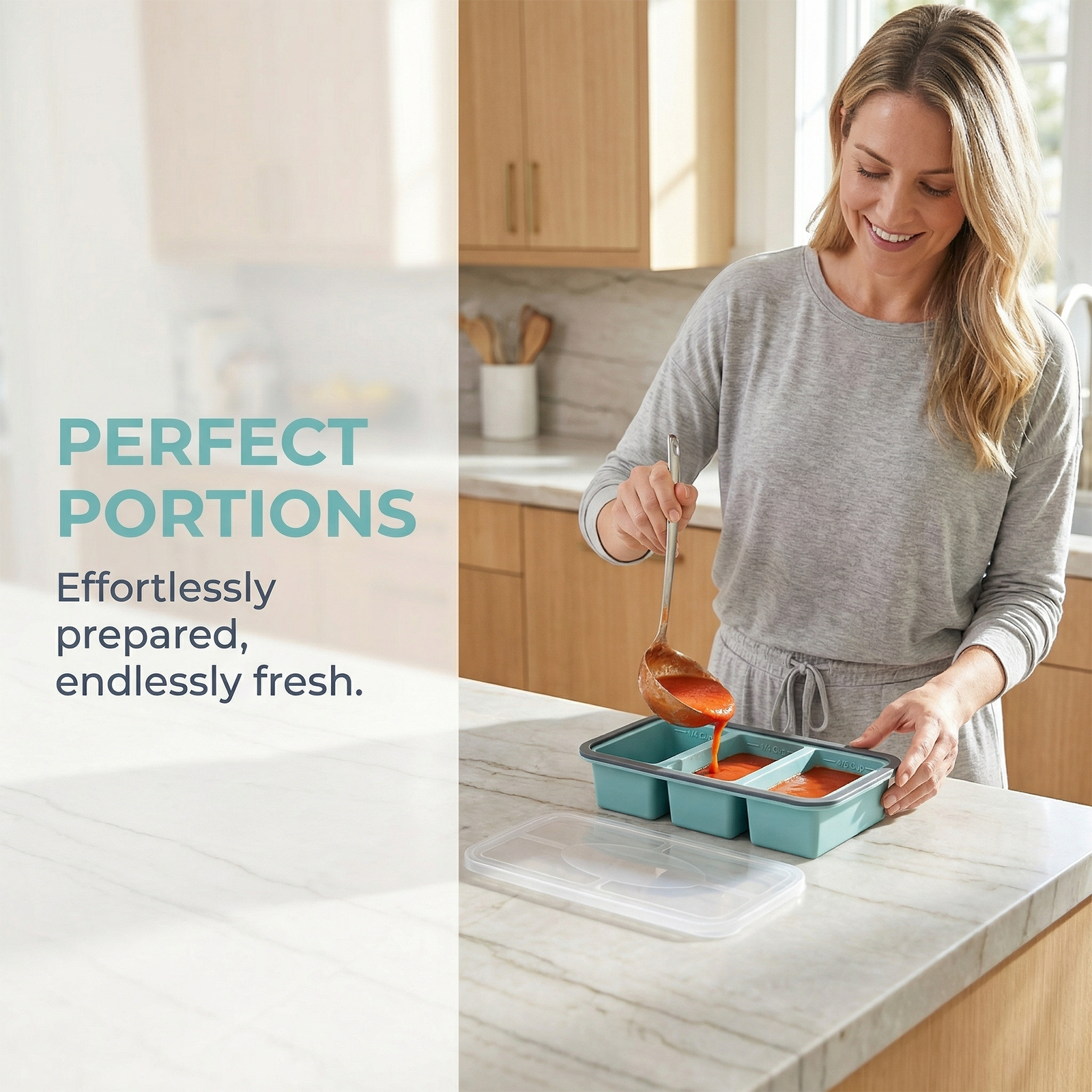Soup Cube Tray With Lid Silico - Meal Prep Menu avis et prix