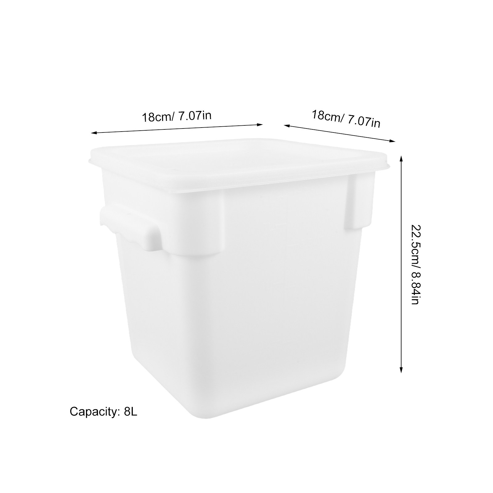8L Large Square Storage Contai - Meal Prep Juice avis et prix