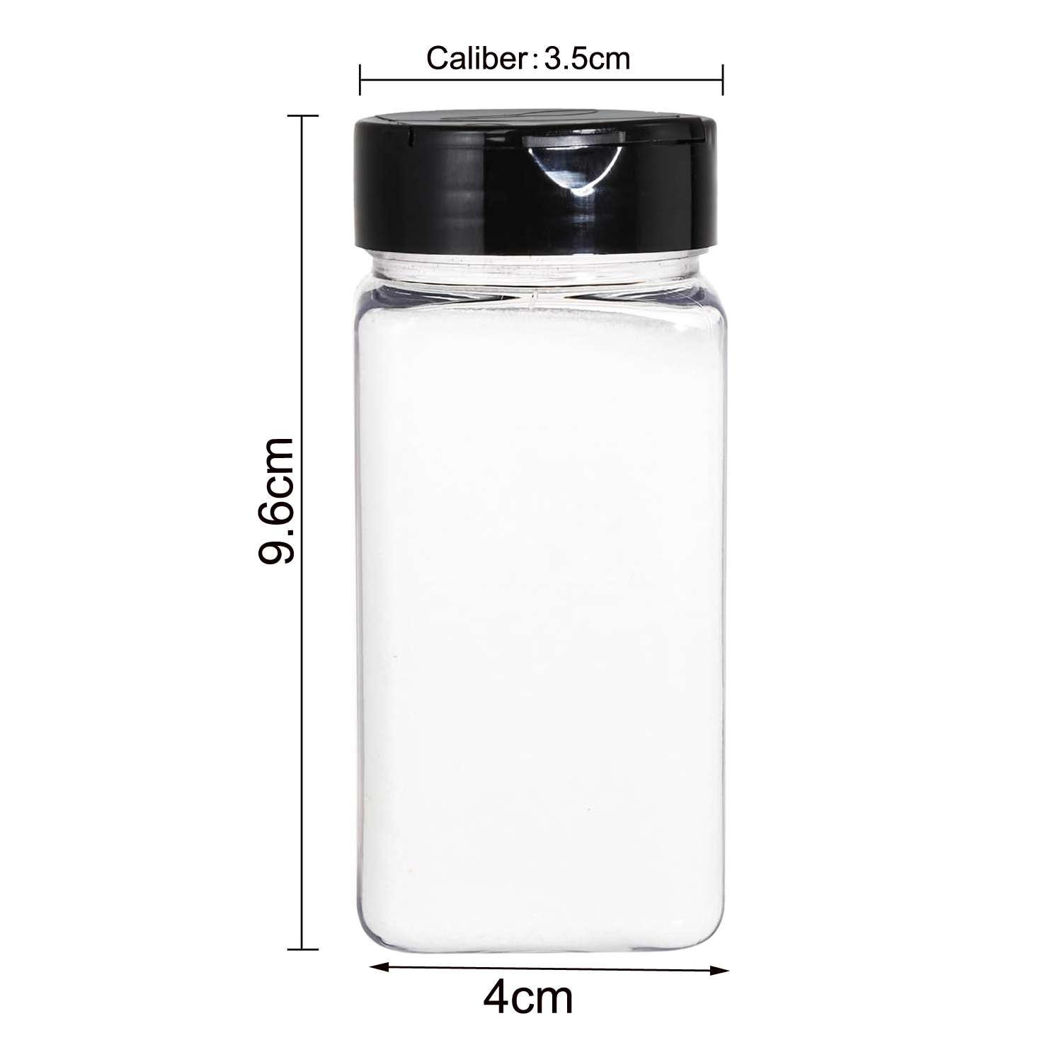 Square Large Plastic Spice Jar - Meal Prep Jar avis et prix