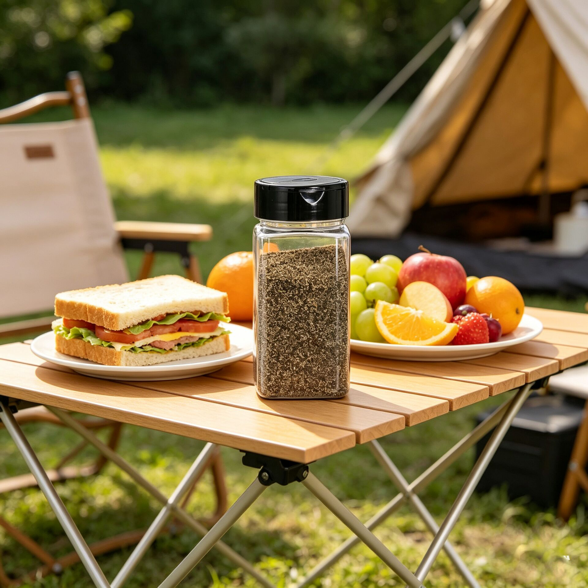 Square Large Plastic Spice Jar - Meal Prep Jar avis et prix