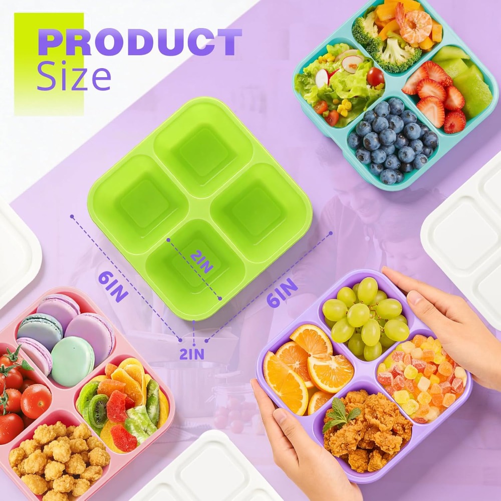 4 Pack Snack Containers Bento  - Meal Prep Gym Food avis et prix