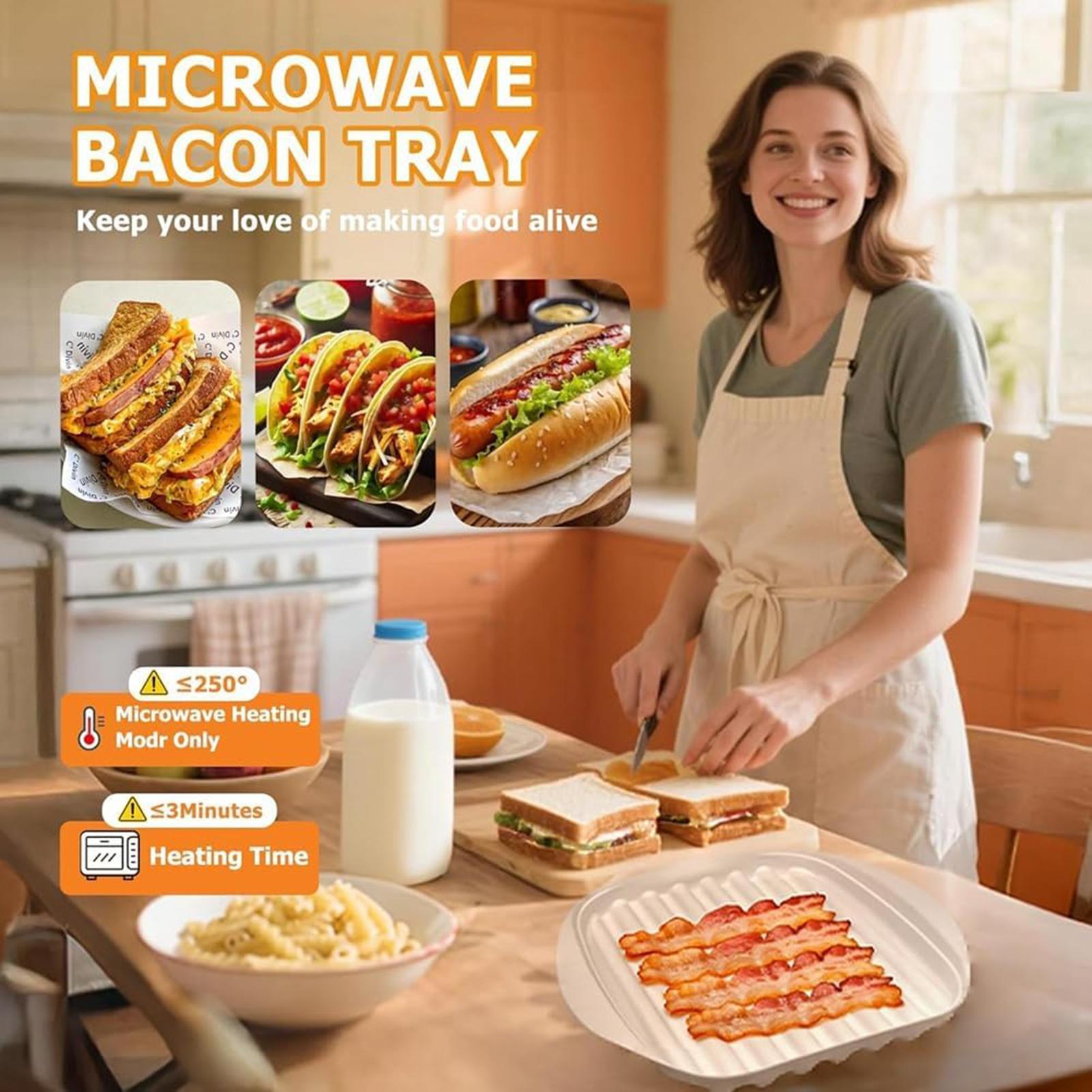 Microwave Bacon Tray Non-Stick - Meal Prep Hot Dogs avis et prix