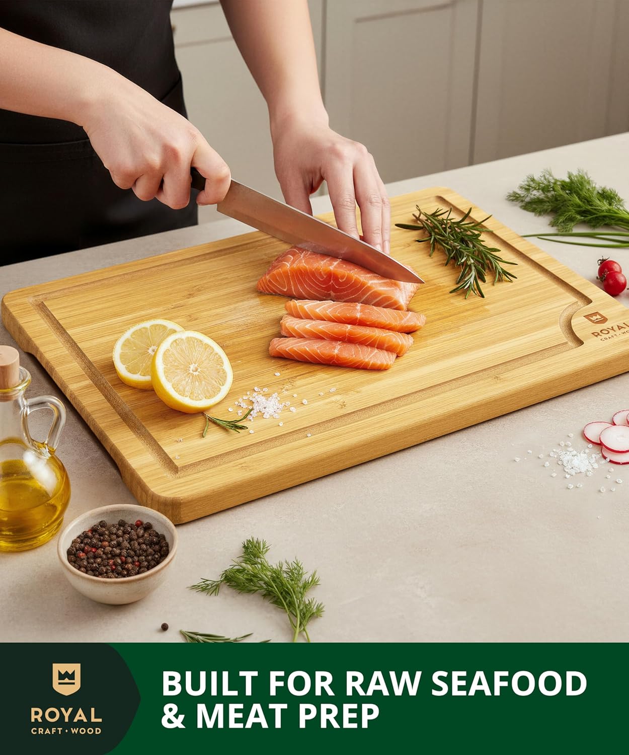 Bamboo Cutting Board for Kitch - Meal Prep Juice avis et prix