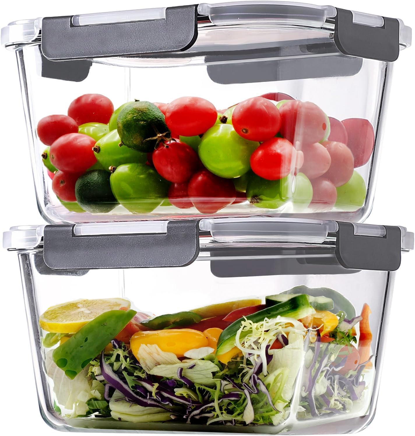 Large Glass Storage Containers - Meal Prep With Chicken avis et prix