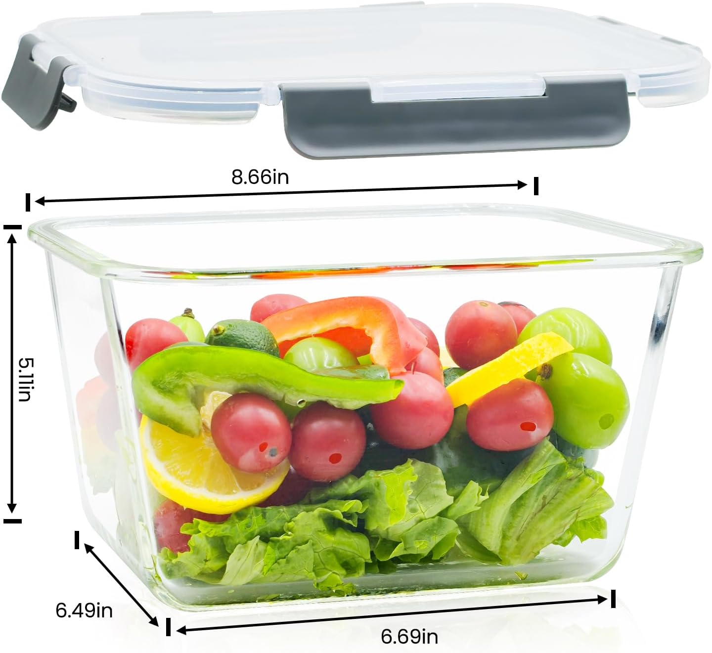 Large Glass Storage Containers - Meal Prep With Chicken avis et prix