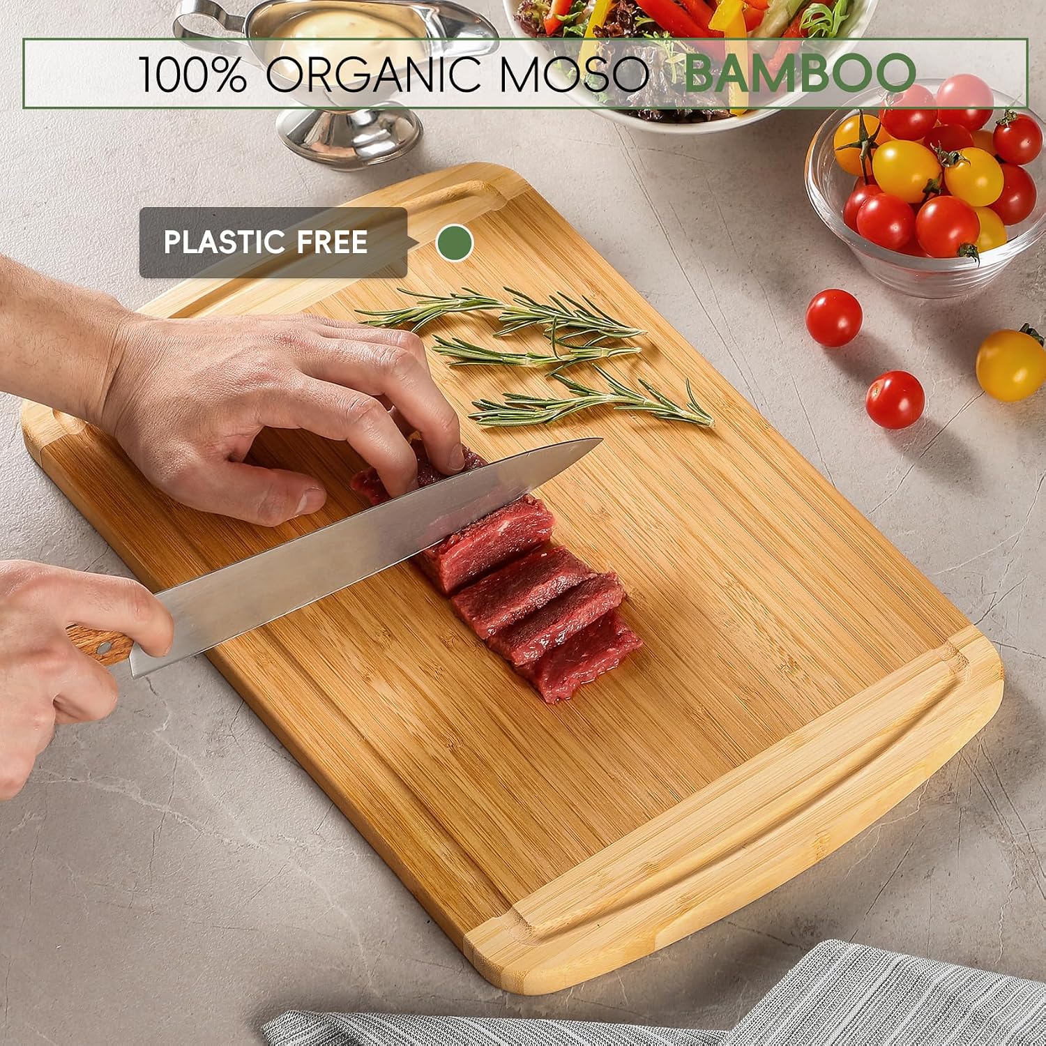 Large Wooden Cutting Board for - Meal Prep Juice avis et prix