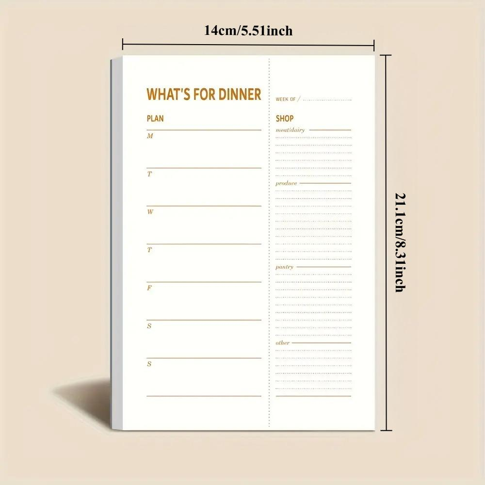 1pc Daily Diet Plan Notebook,  - Meal Prep Menu avis et prix